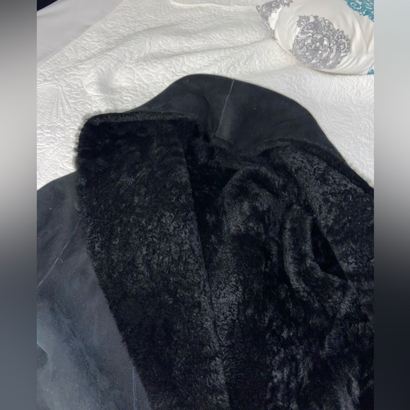 Faux fur La Rochelle trench coat - Picture 4 of 5